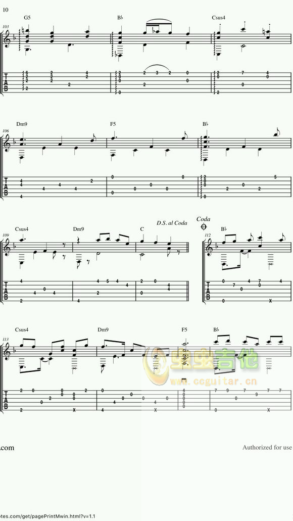asphyxia吉他谱 第10页
