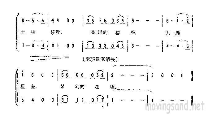 大熊星座吉他谱 第3页