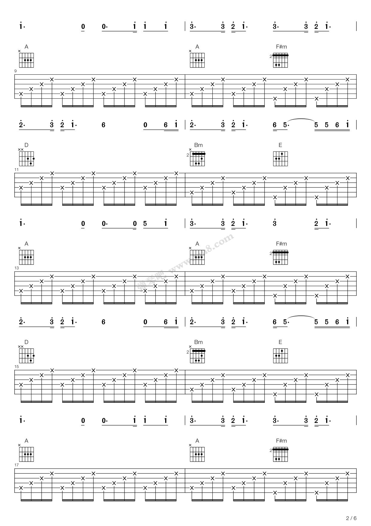 吉他谱 第11页