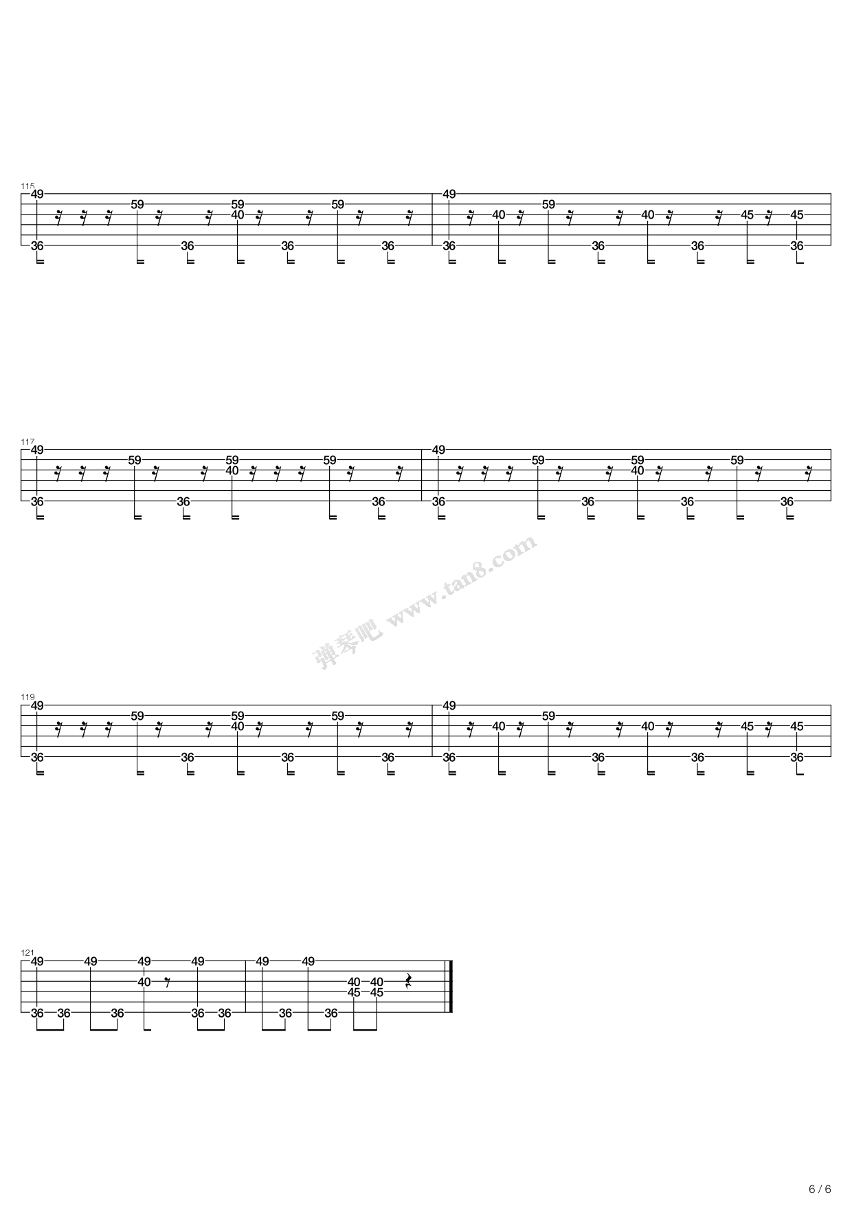 《Halftruism》,The Offspring（ 调六线吉他谱虫虫吉他谱免费下载