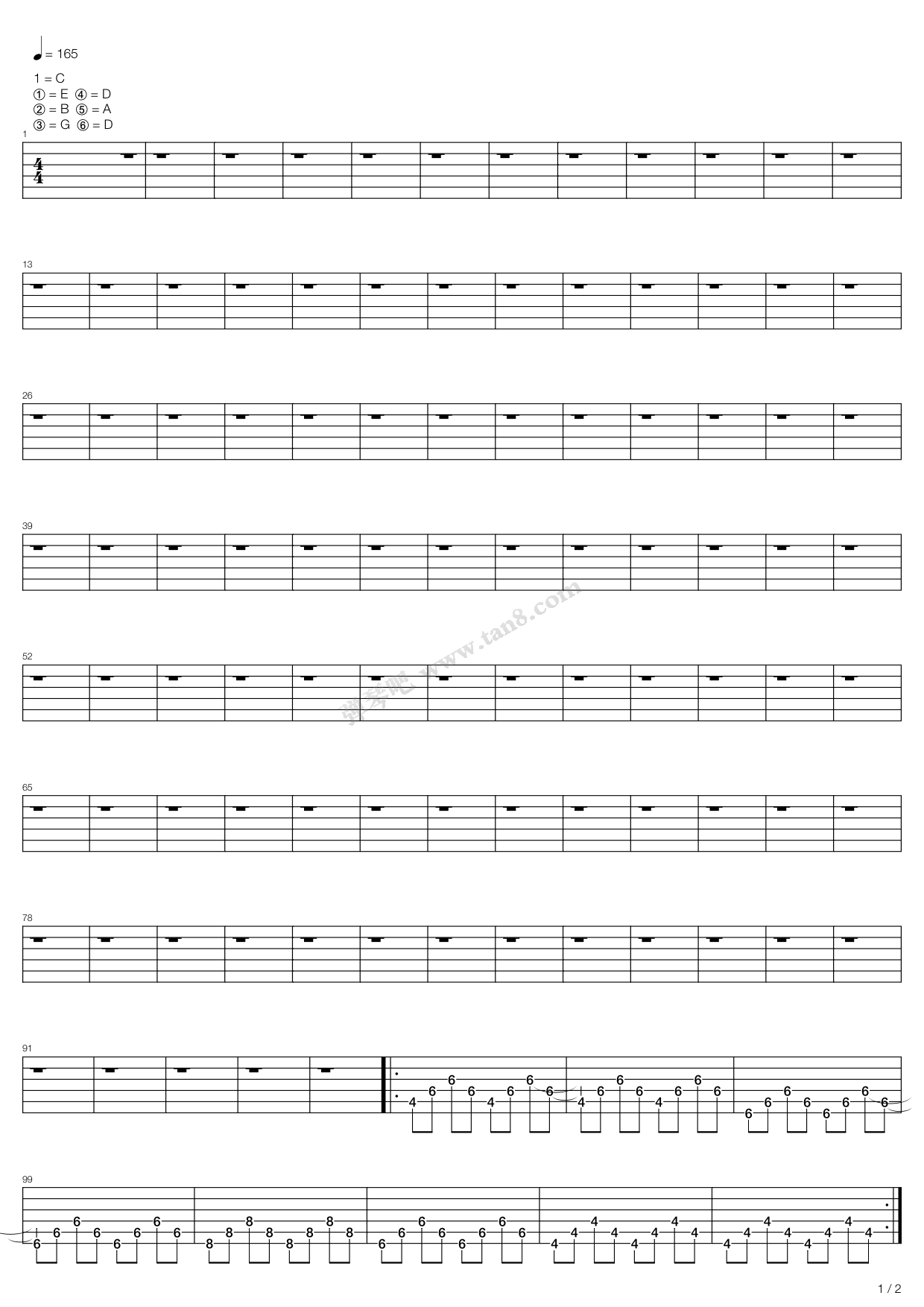 ></p></a>>《so far away》,mayday parade(六线谱
