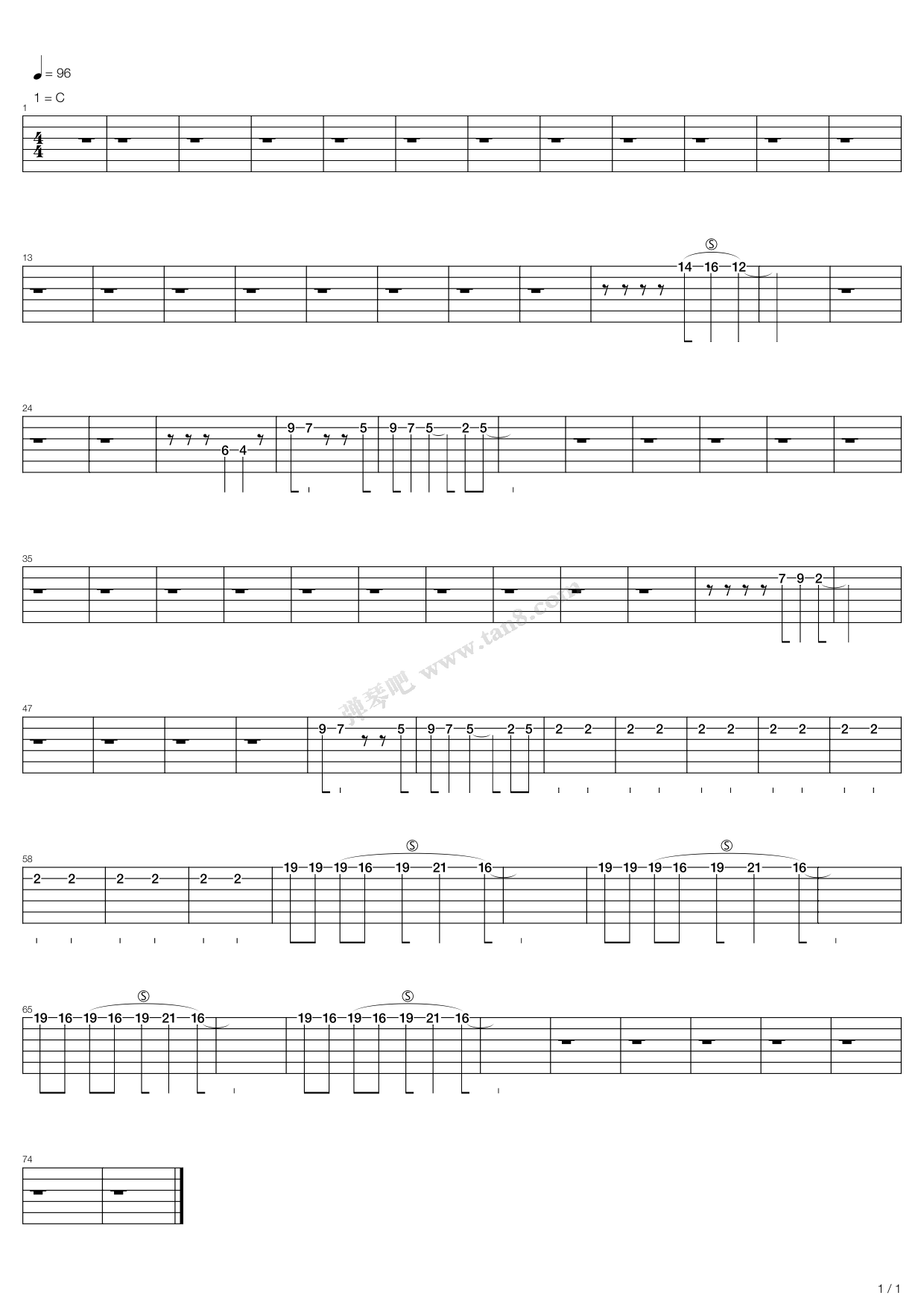 《Tomorrow Comes Today》,Gorillaz（ 调六线吉他谱虫虫吉他谱免费下载