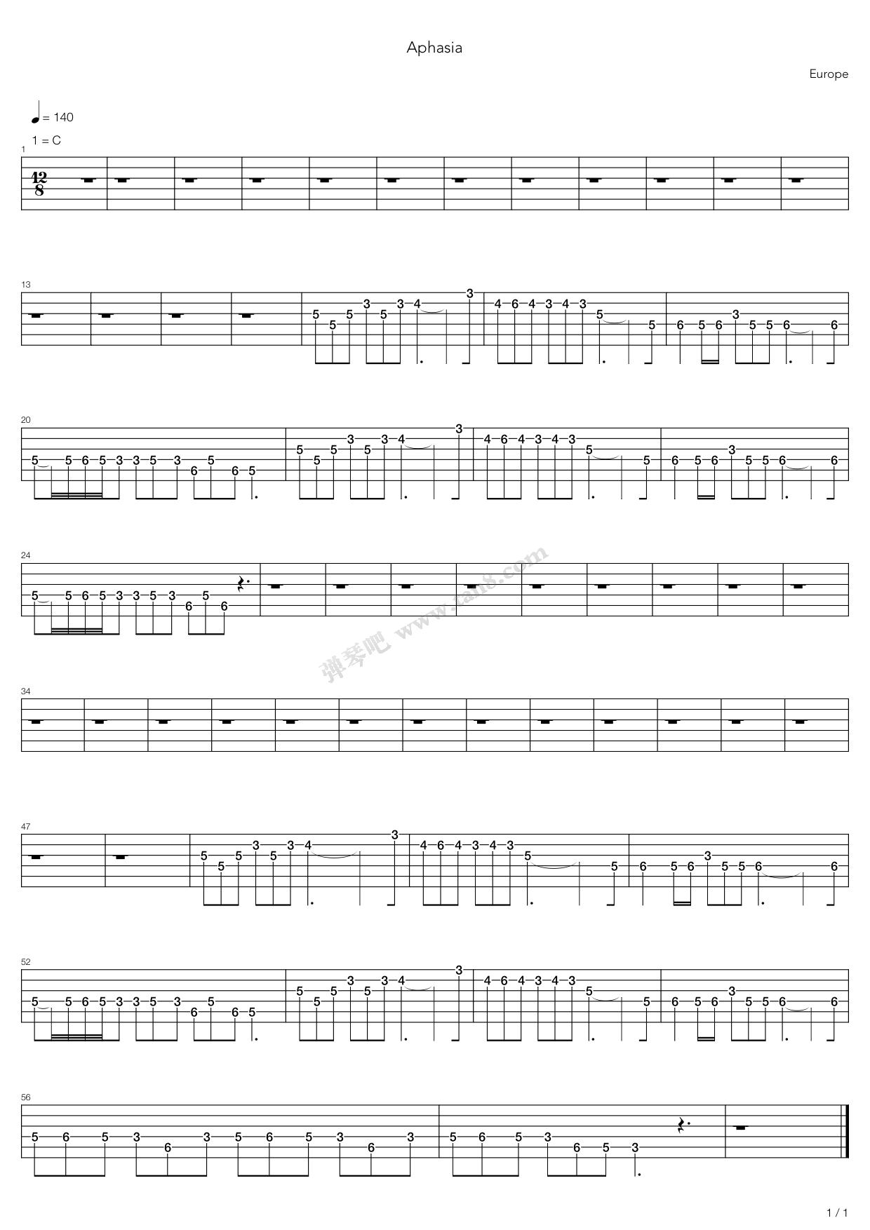 >>《aphasia》,europe