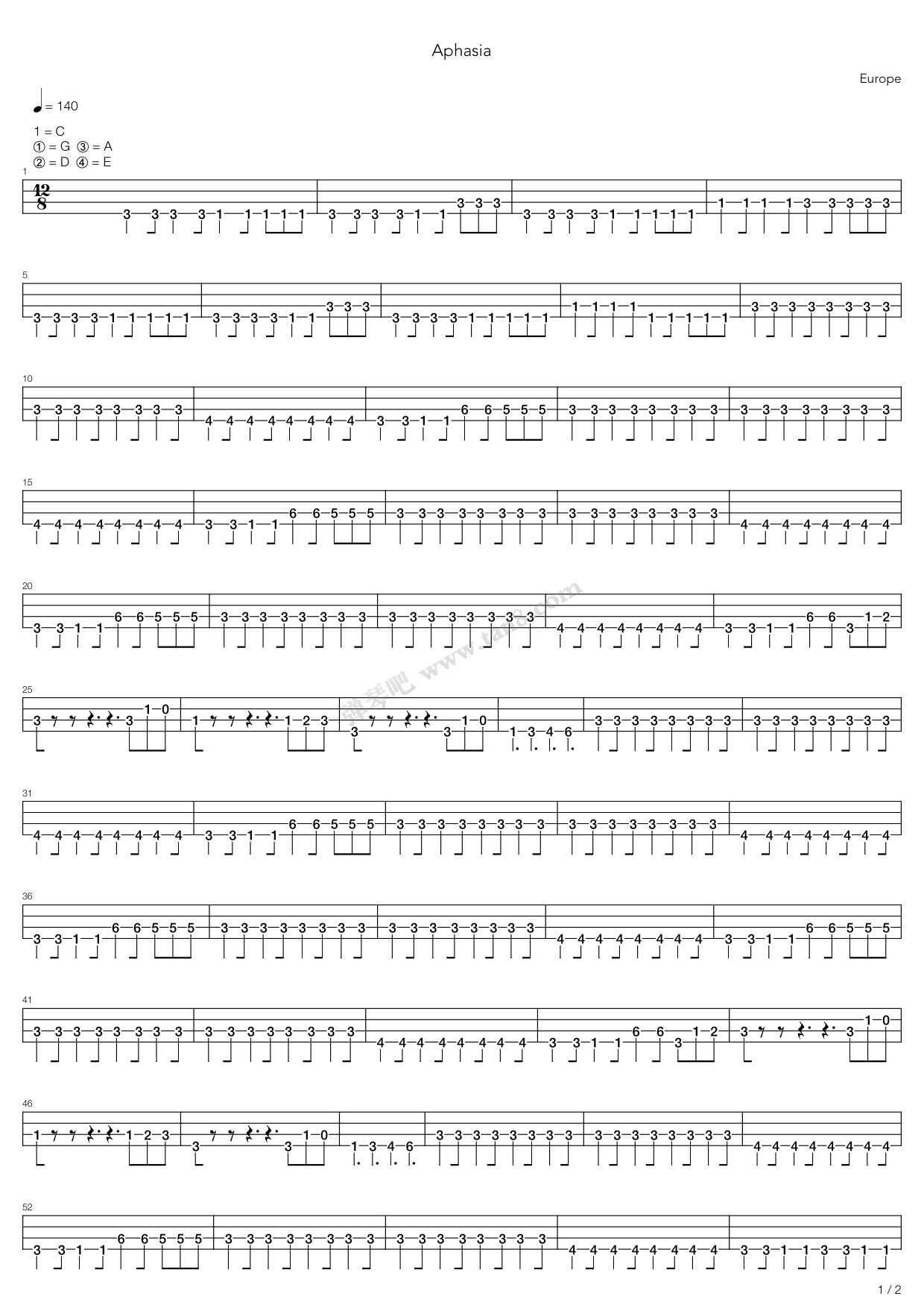 >>《aphasia》,europe