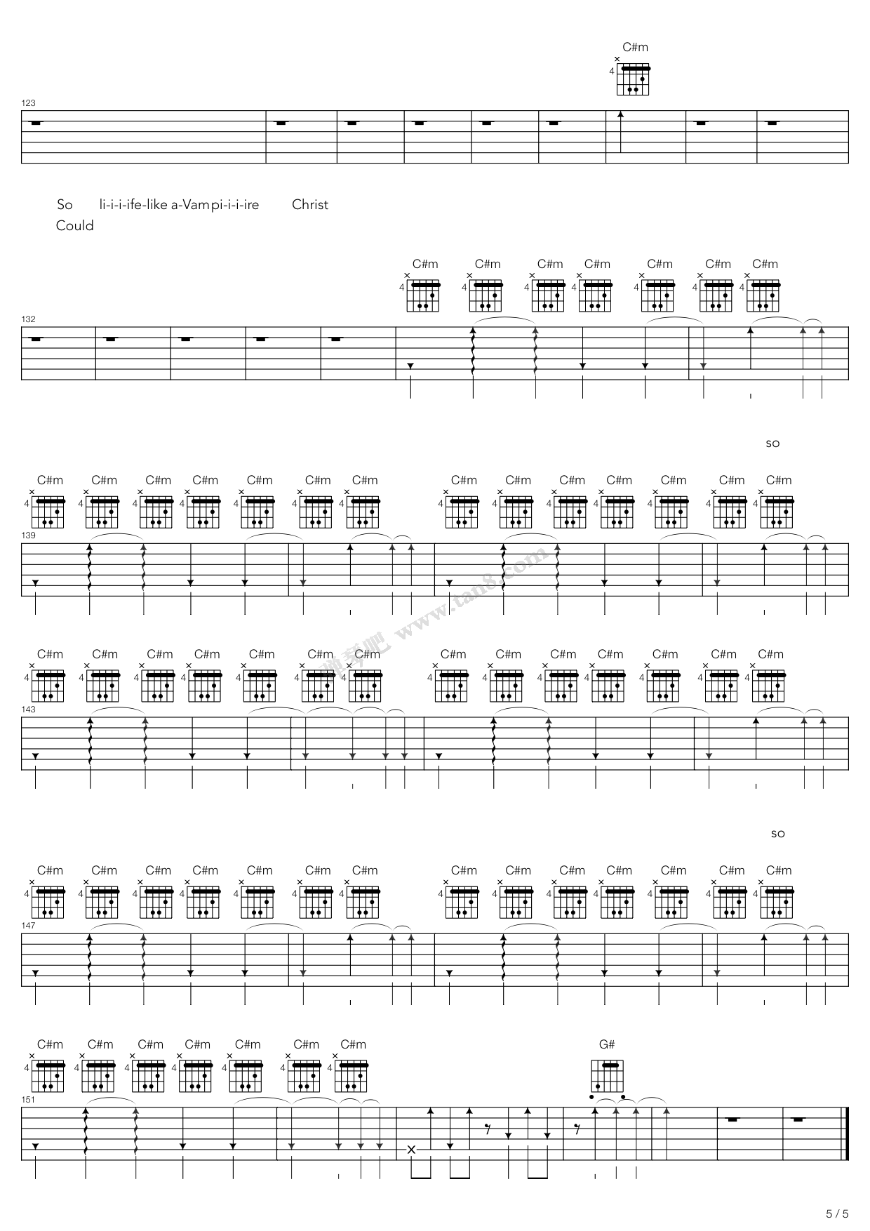 ive crossed oceans of wine to find you 吉他谱-虫虫吉他谱免费下载