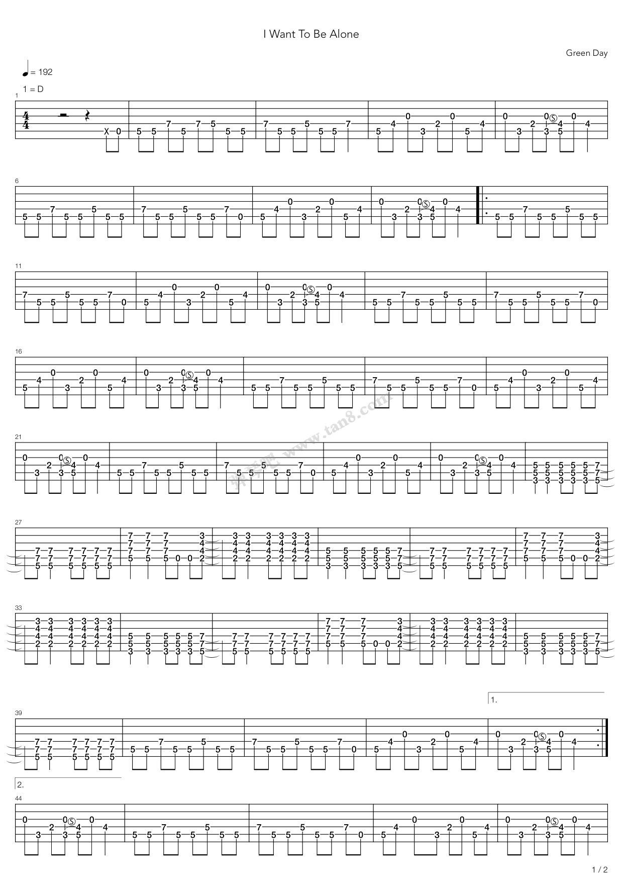 never be alone吉他谱,photograph吉他谱 i wanna be alone吉他谱 第1页
