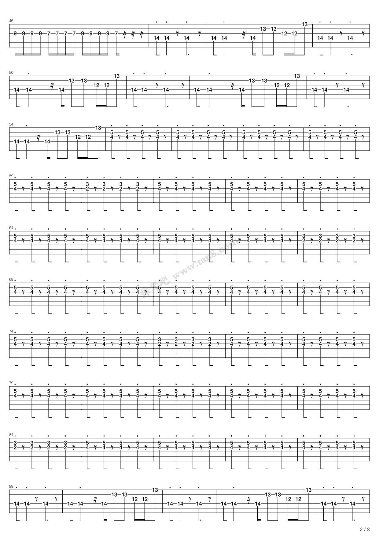 loveisgone简谱吉他,loveisgone吉他谱 《love is gone》,david guetta(六线谱 吉他谱吉他谱 第2页