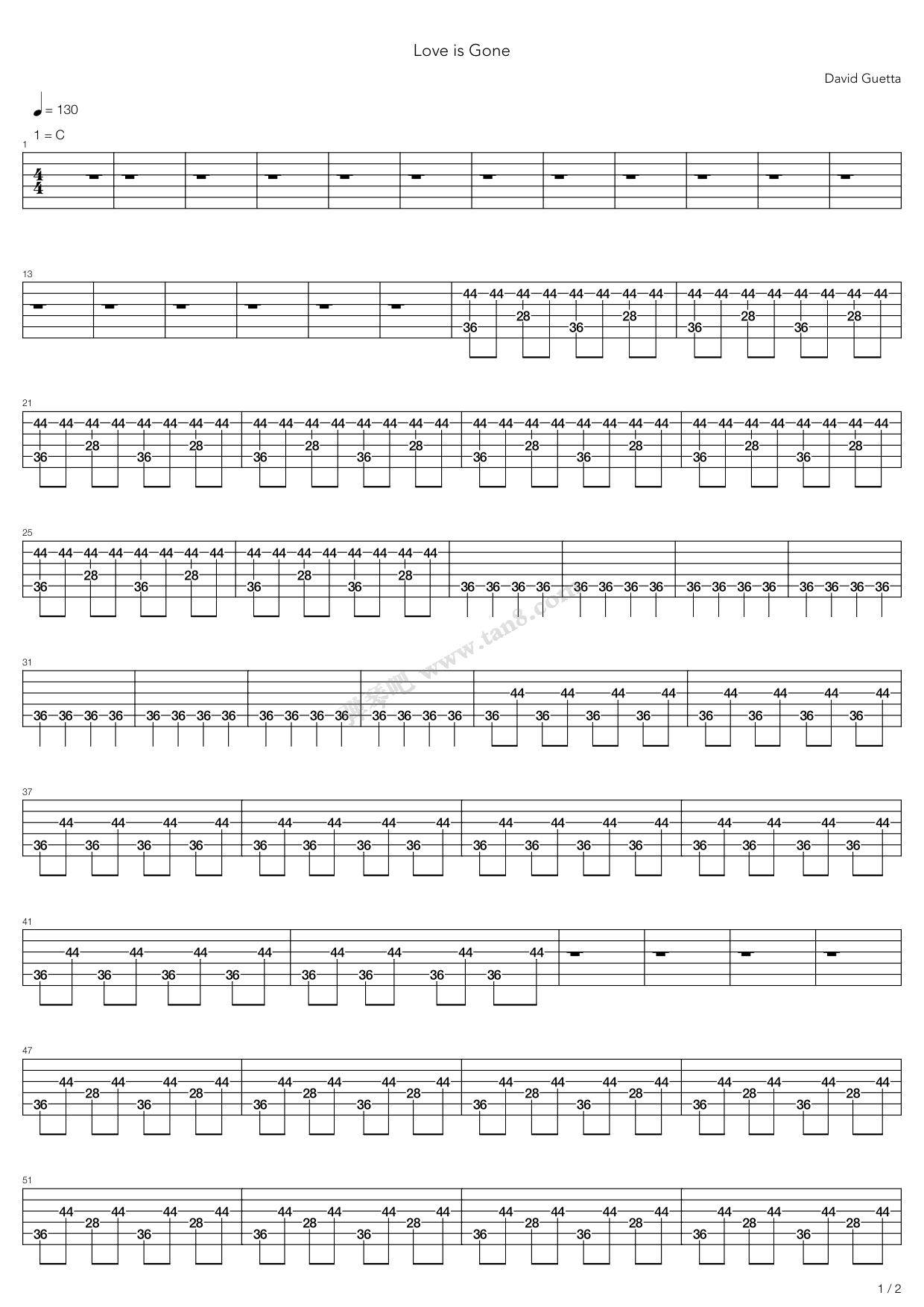 >> 儿歌 >> david guetta >>love is gone