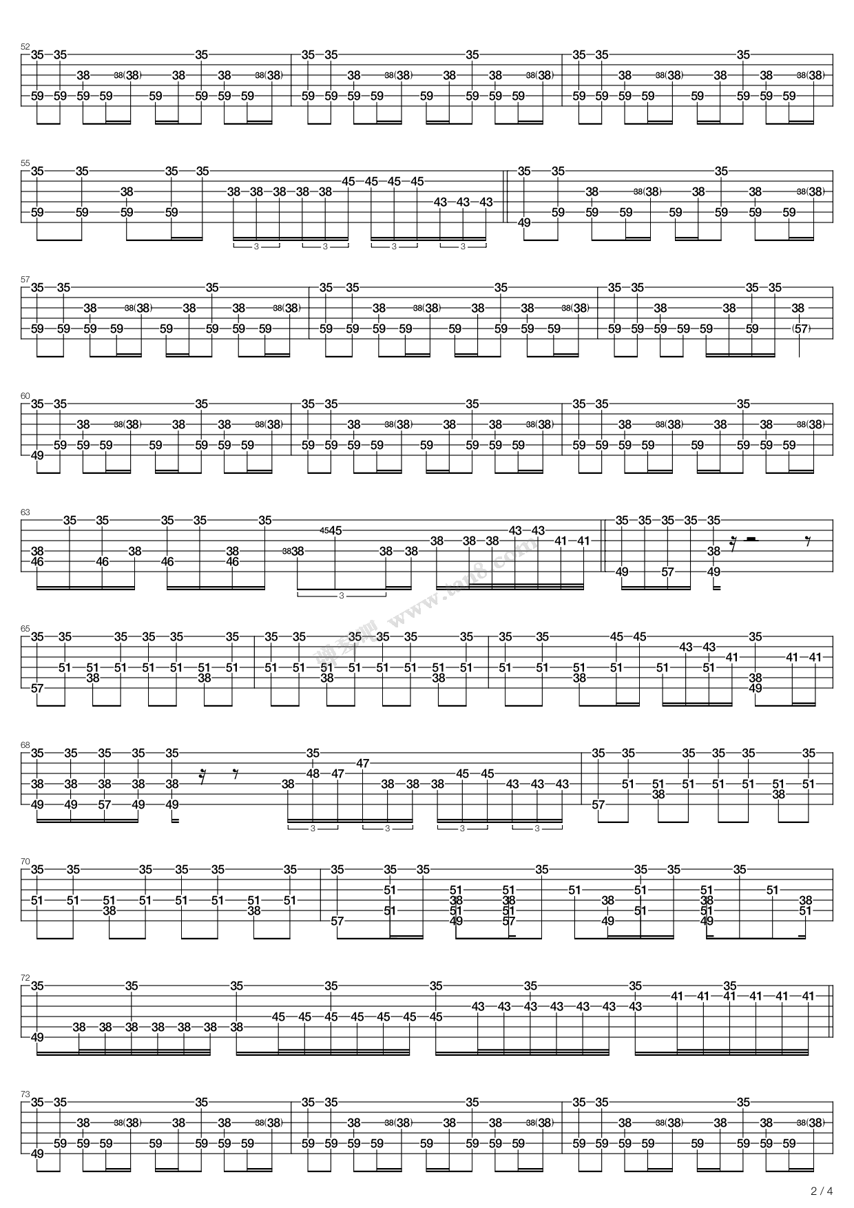 oneokrock吉他谱,werock吉他谱 《wherever you are》,one ok rock(六线谱 吉他谱吉他谱 第11页