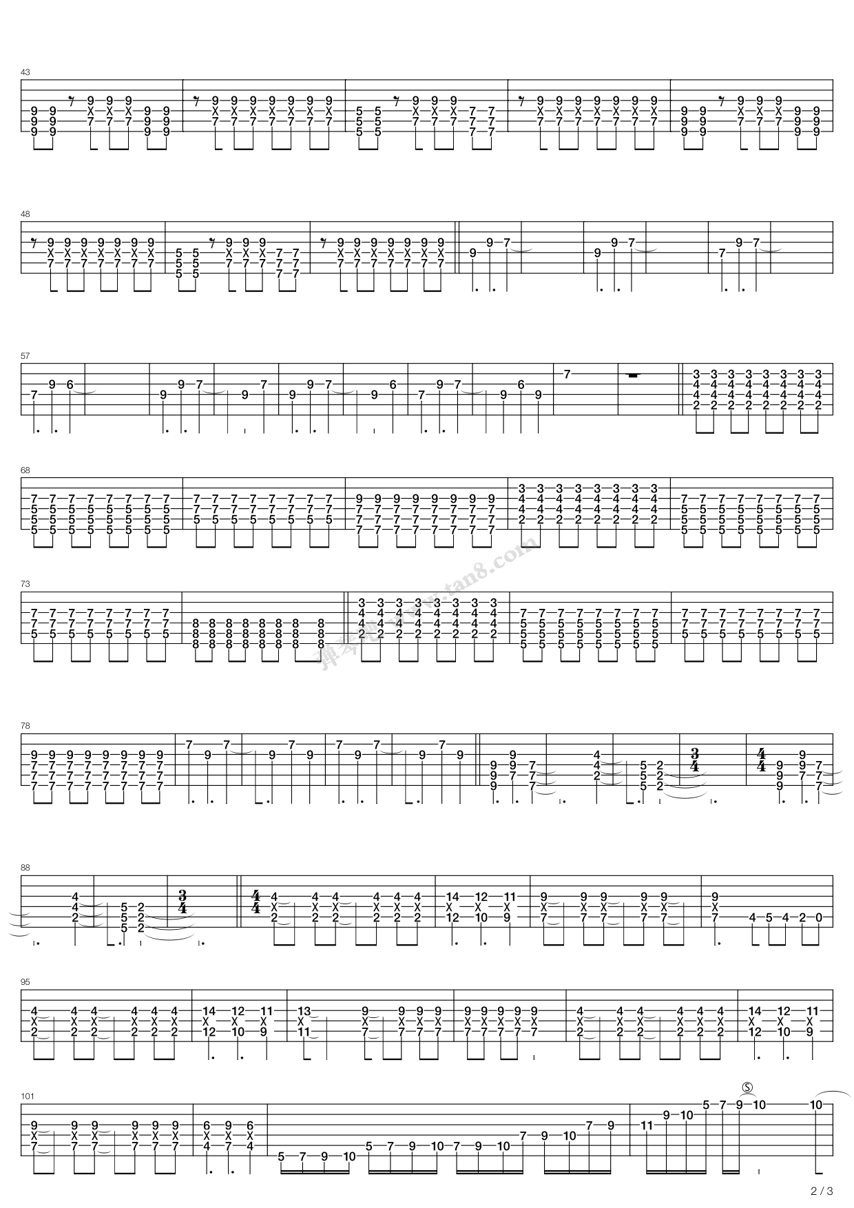 oneokrock吉他谱,werock吉他谱 《re:make》,one ok rock(六线谱 吉他谱吉他谱 第2页