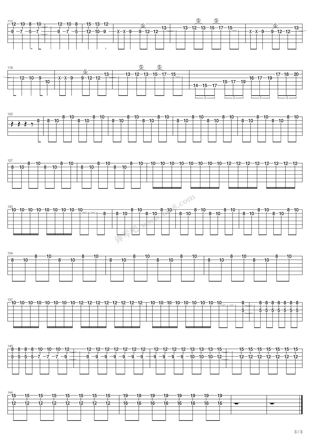 《lost and found》,one ok rock(六线谱 吉他谱吉他谱 第9页