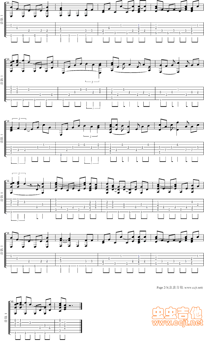 Go west吉他谱--c调-虫虫吉他