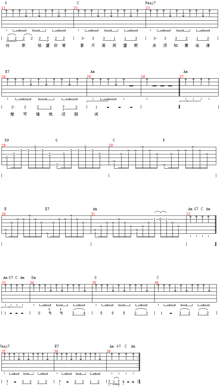 吉他谱 第2页