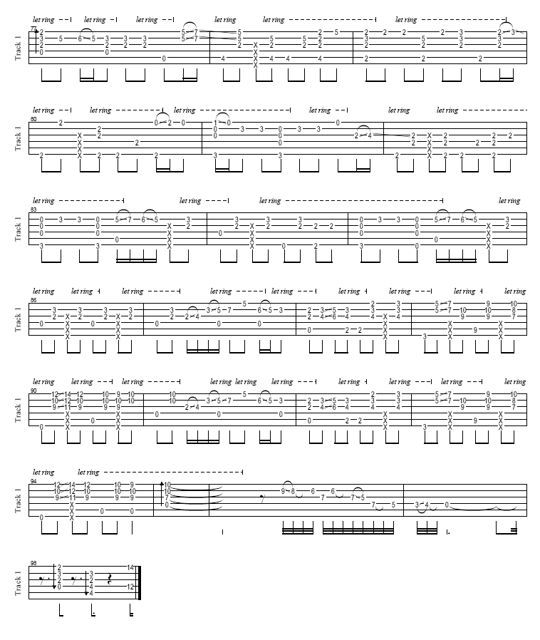 吉他谱 第4页