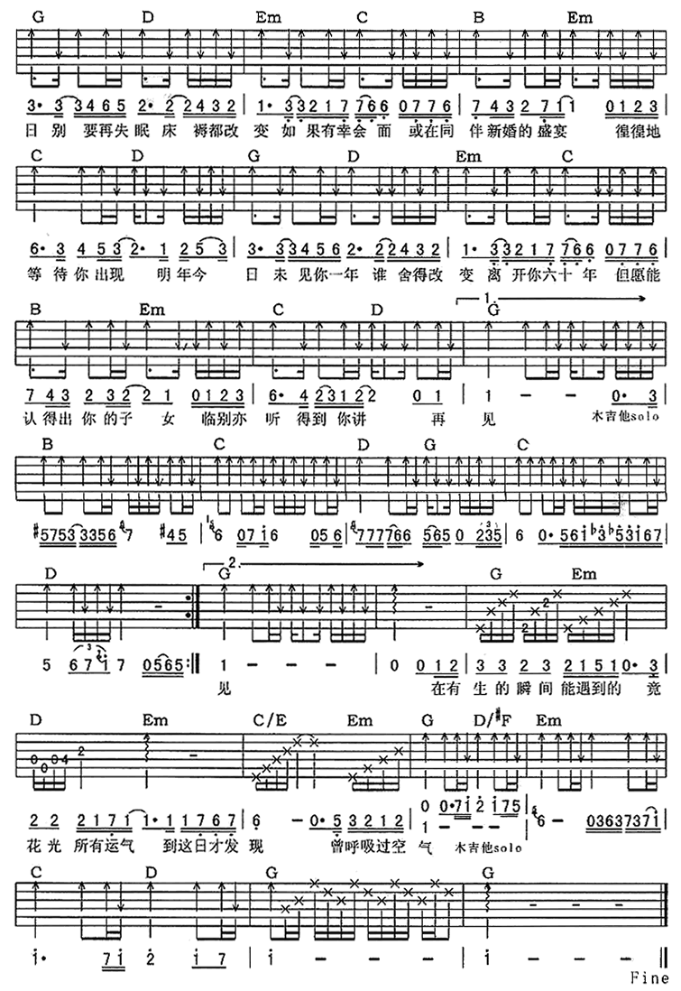 吉他谱 第2页