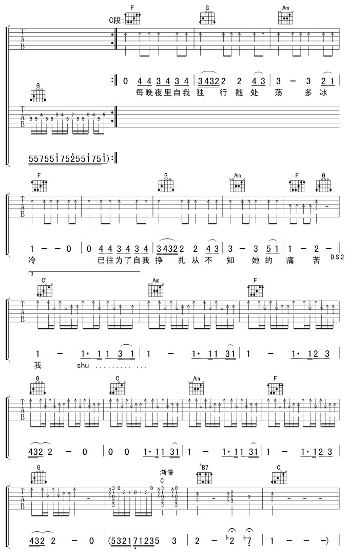 吉他谱 第4页