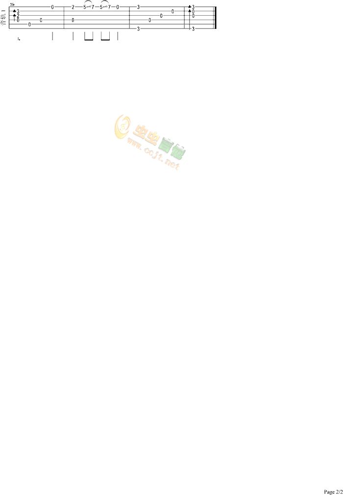 女儿情吉他谱--g调-虫虫吉他