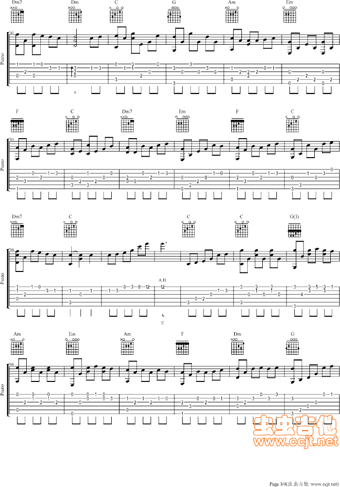 吉他谱 第3页
