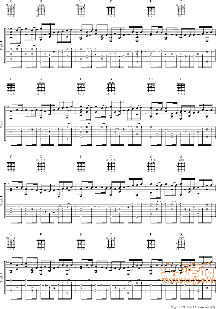 吉他谱 第3页