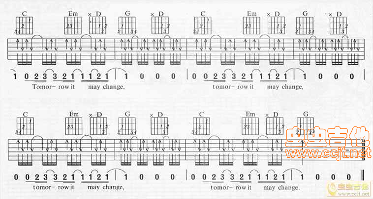 tomorrow吉他谱-弹唱谱---虫虫吉他