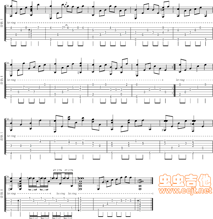 何日君再来吉他谱--eb调-虫虫吉他