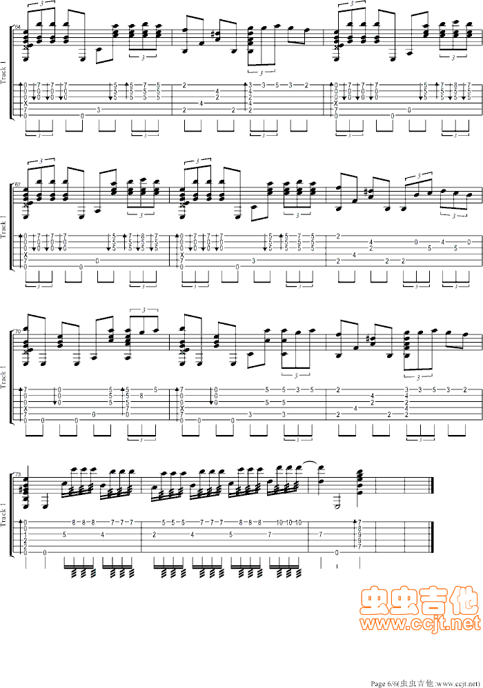海盗吉他谱--c调-虫虫吉他