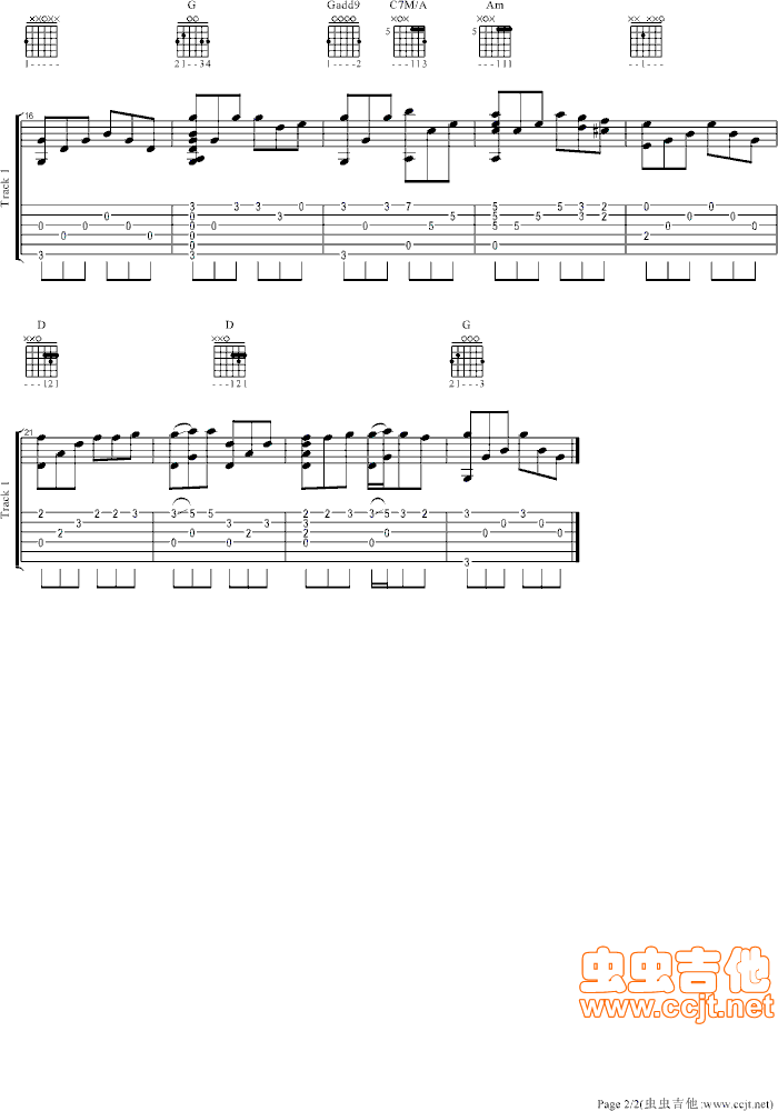 吉他谱 第2页