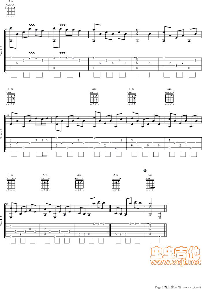 吉他谱 第2页