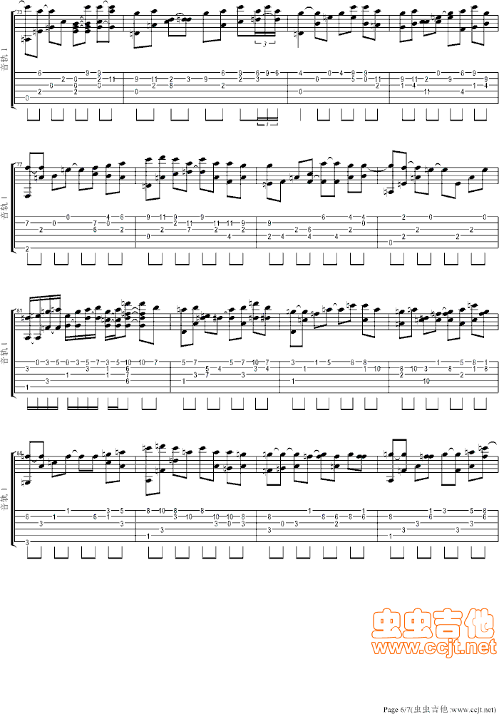 青花瓷吉他谱--f#/gb-虫虫吉他