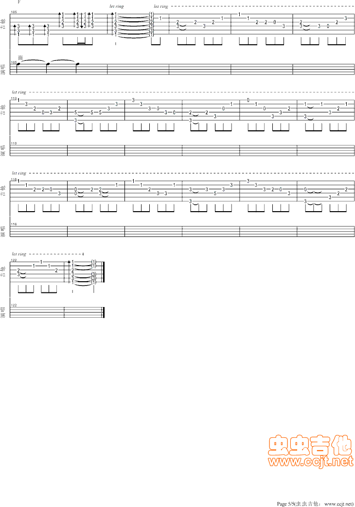 硬币吉他谱-弹唱谱-f调-虫虫吉他