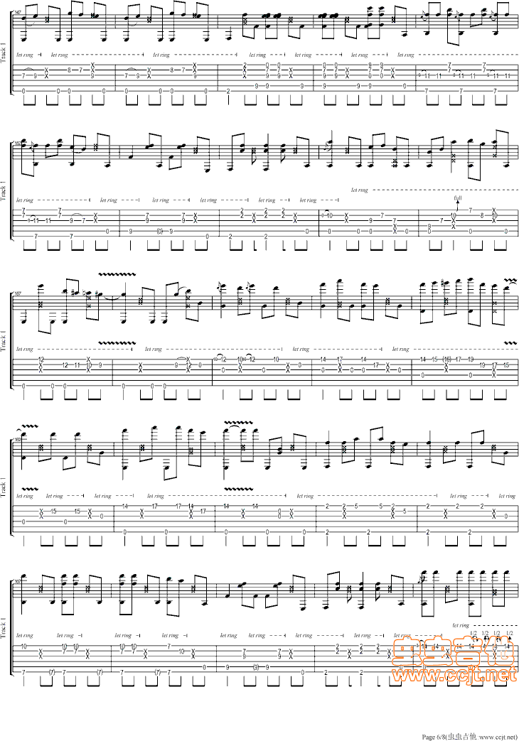 吉他谱 第6页