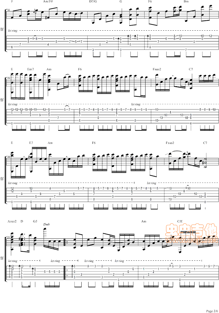 时而想起从前吉他谱-弹唱谱-c调-虫虫吉他