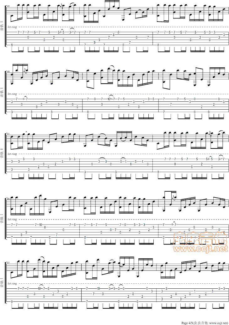 吉他谱 第4页