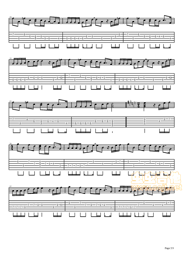 逍遥吉他谱--f#/gb-虫虫吉他