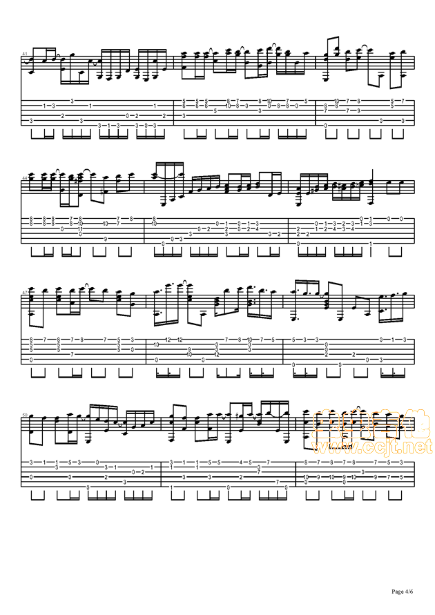 飘雪吉他谱--c调-虫虫吉他
