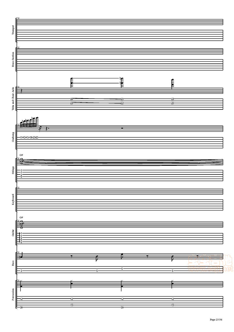 西游记序曲吉他谱-总谱-c#/db-虫虫吉他