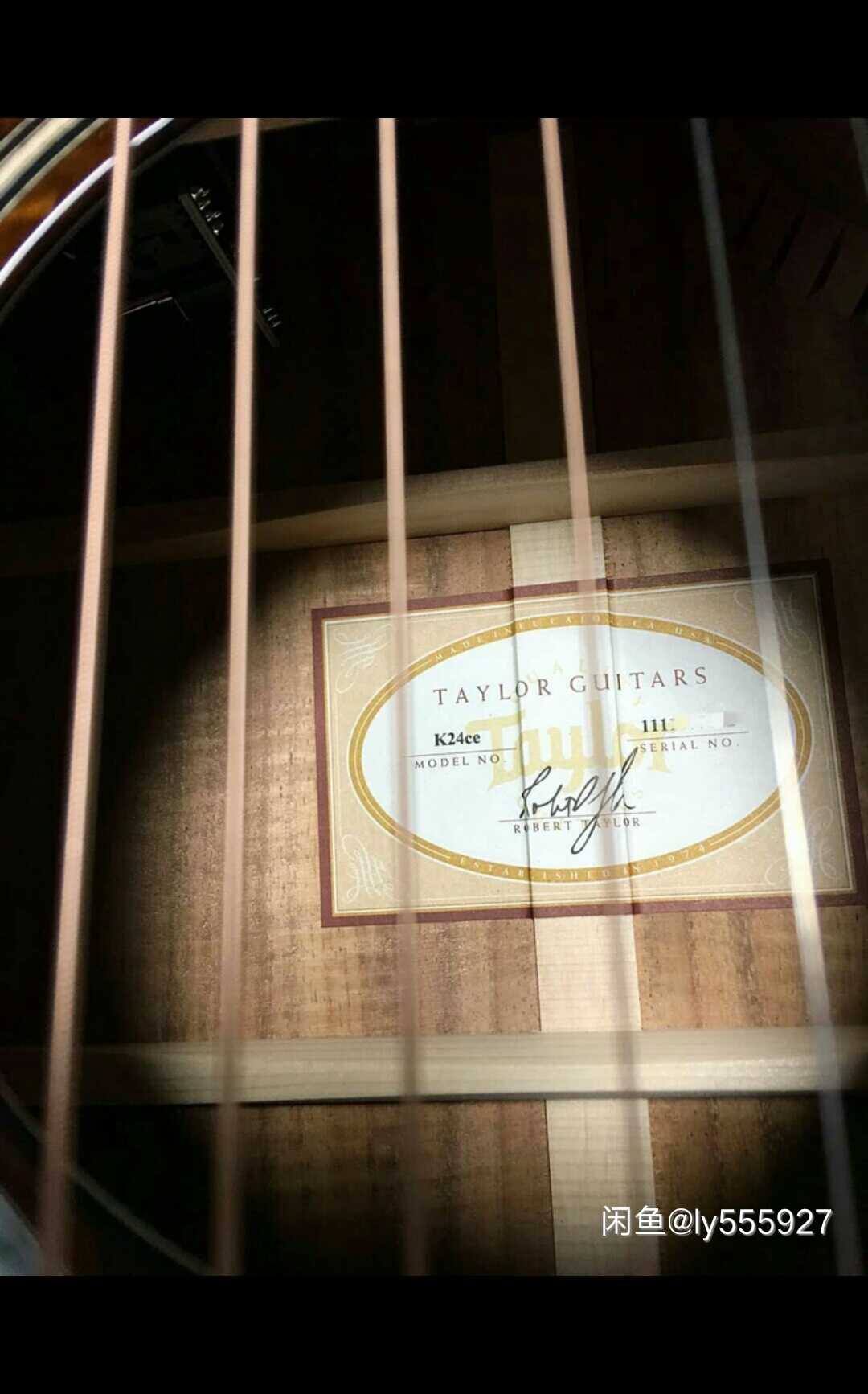 泰勒taylork24ce全单电箱木吉他