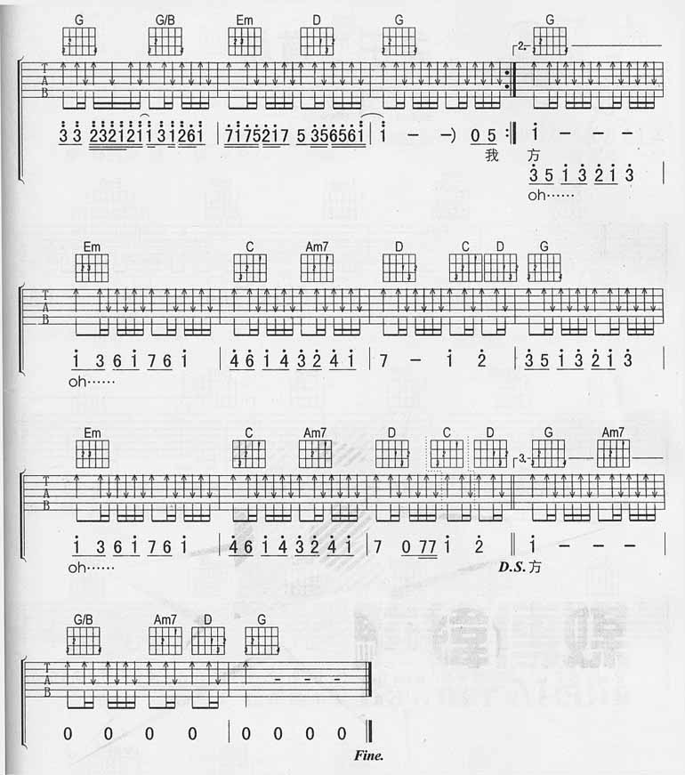 一见钟情 吉他谱-虫虫吉他谱免费下载