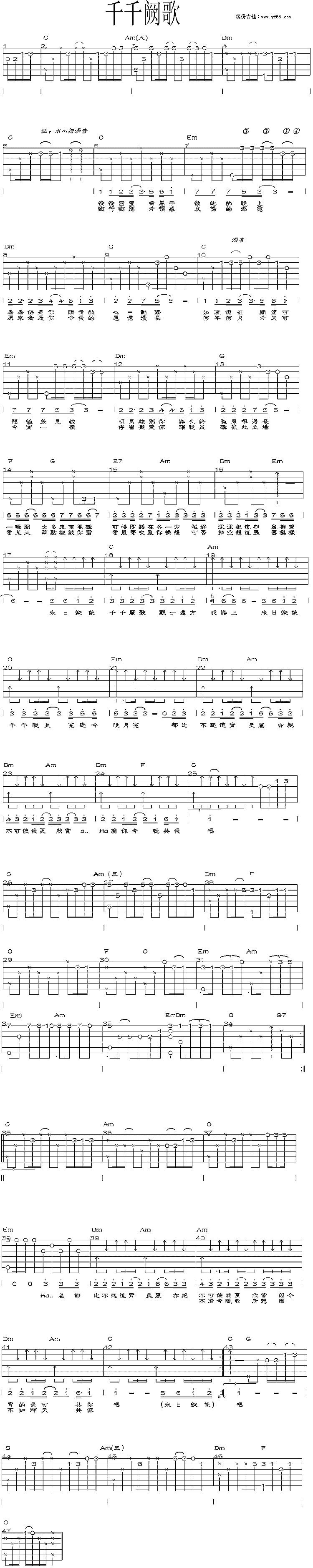 >> >> 陈慧娴 >>千千阙歌