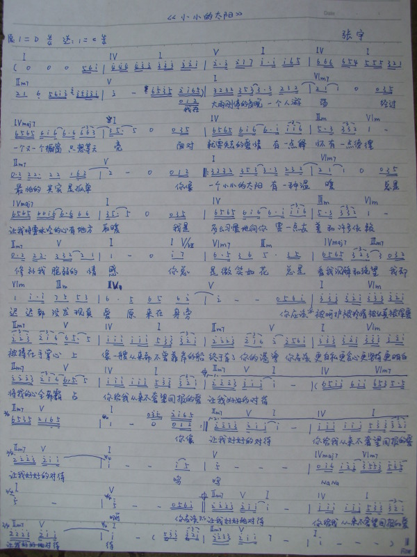 小小的太阳张宇