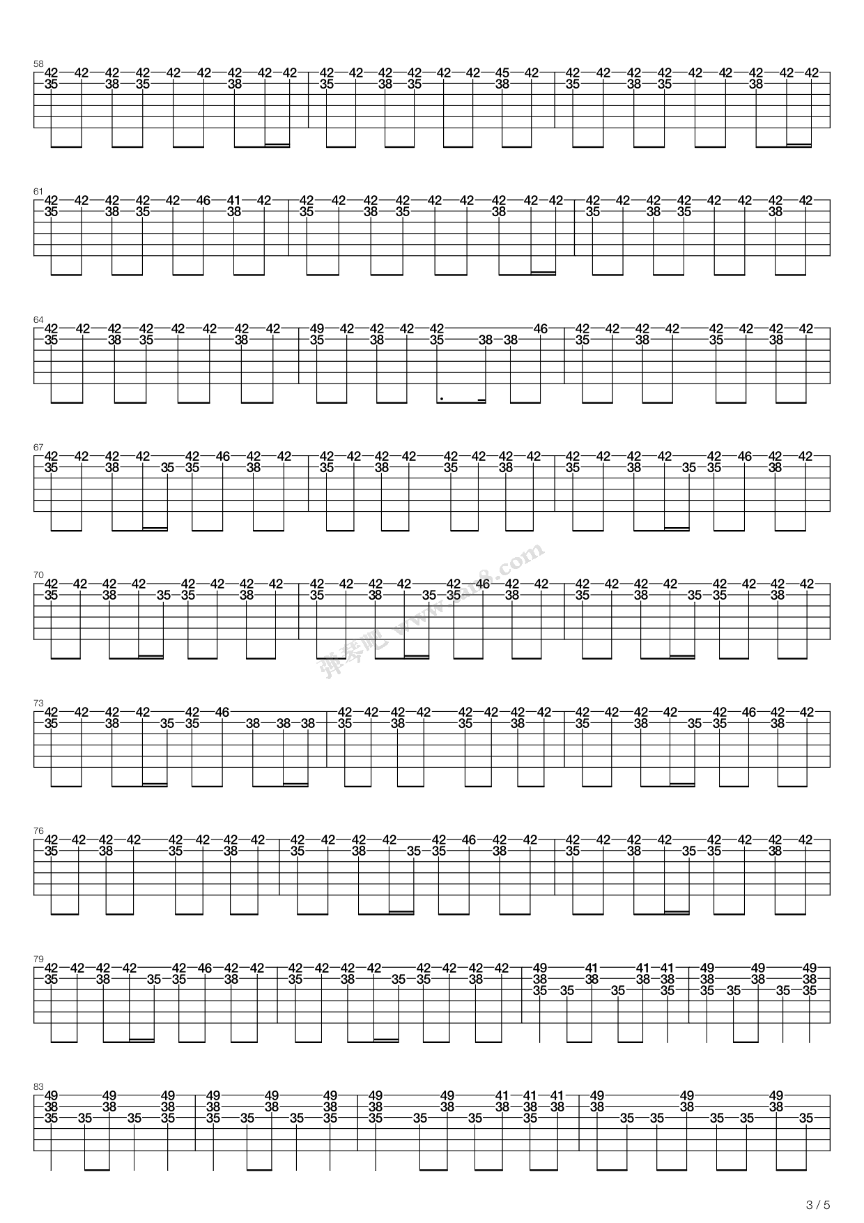 《1973》,james blunt(六线谱 吉他谱吉他谱 第22页