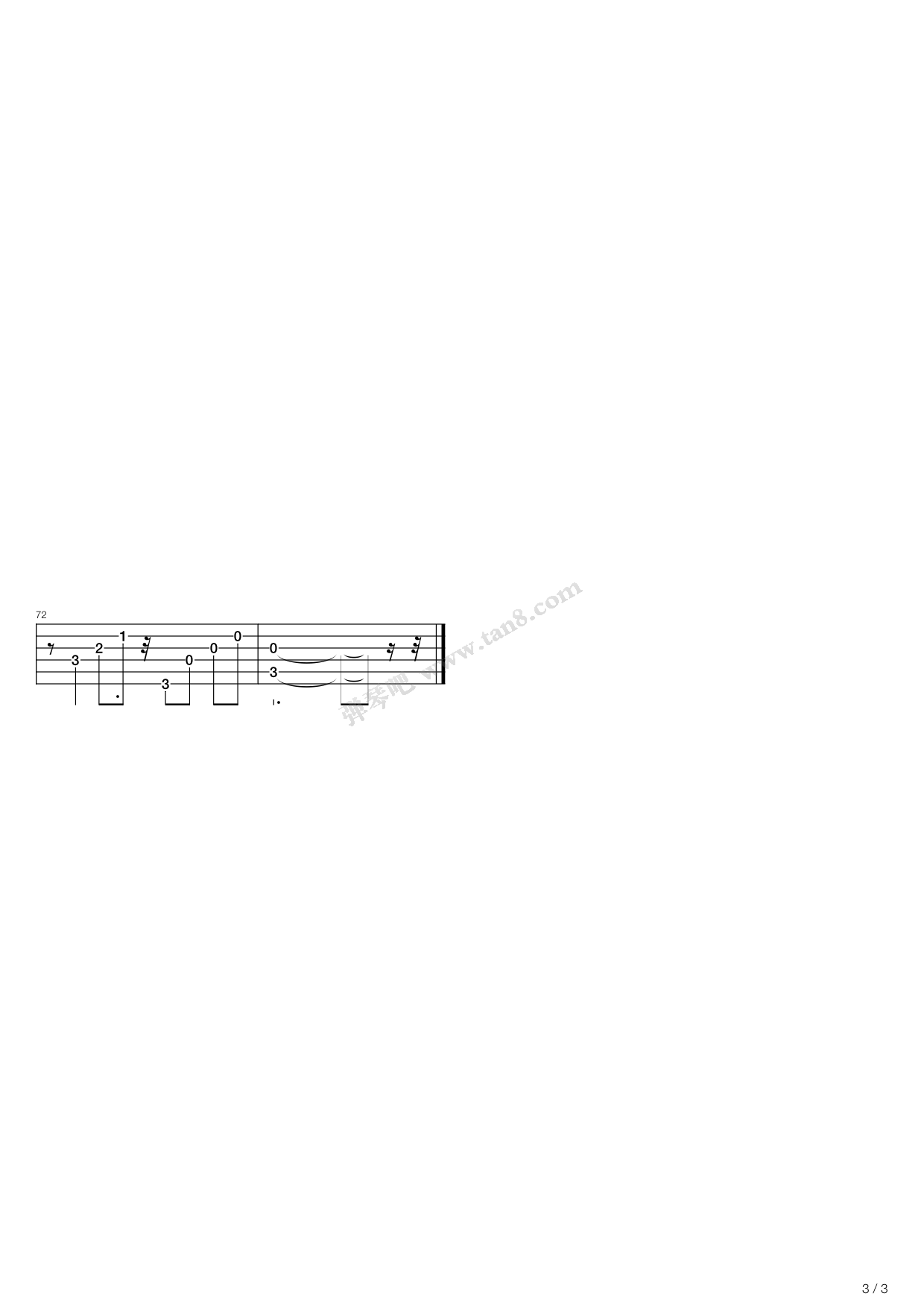 Canon in D Fingerstyle Tabs - Johann Pachelbel | Dondee's Guitar