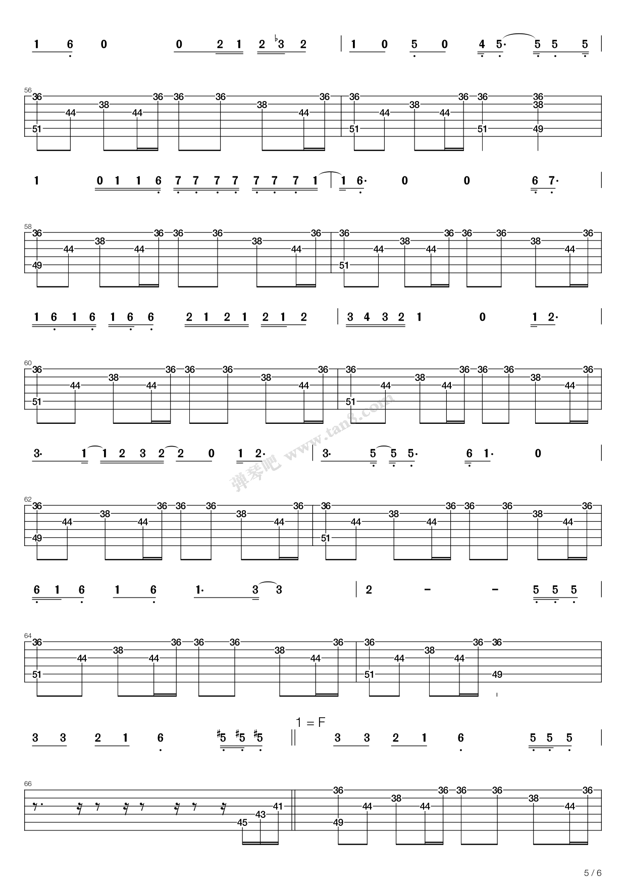 Last Dance（Bigbang 吉他谱虫虫吉他谱免费下载