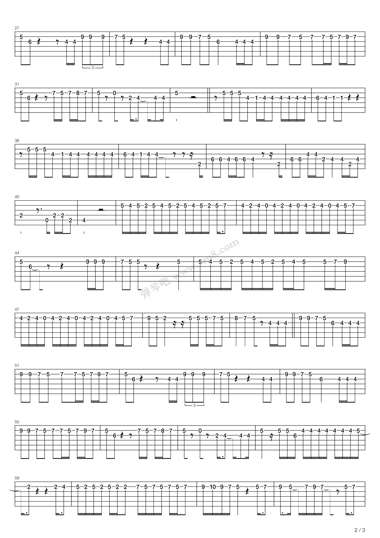 last dance(bigbang 吉他谱-虫虫吉他谱免费下载