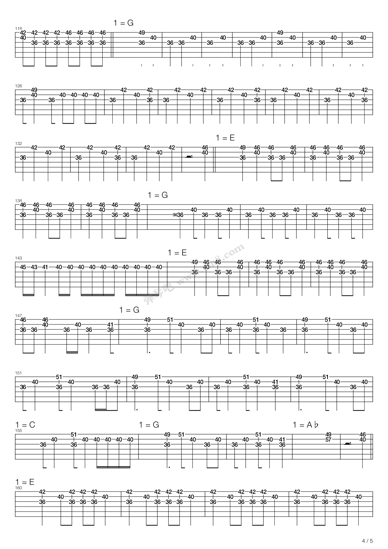 《change(死神op)》,miwa(六线谱 吉他谱吉他谱 第17页