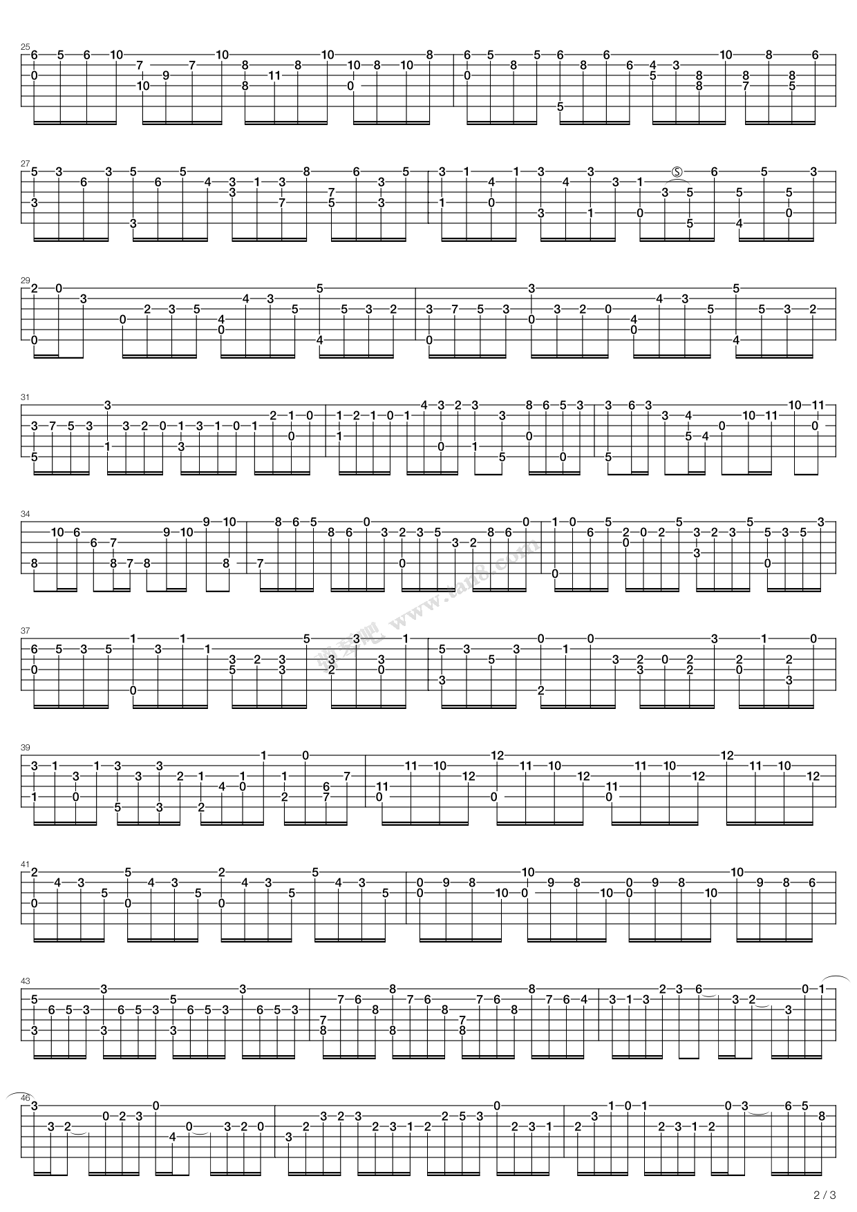 prudedelasuite巴赫古典吉他复调