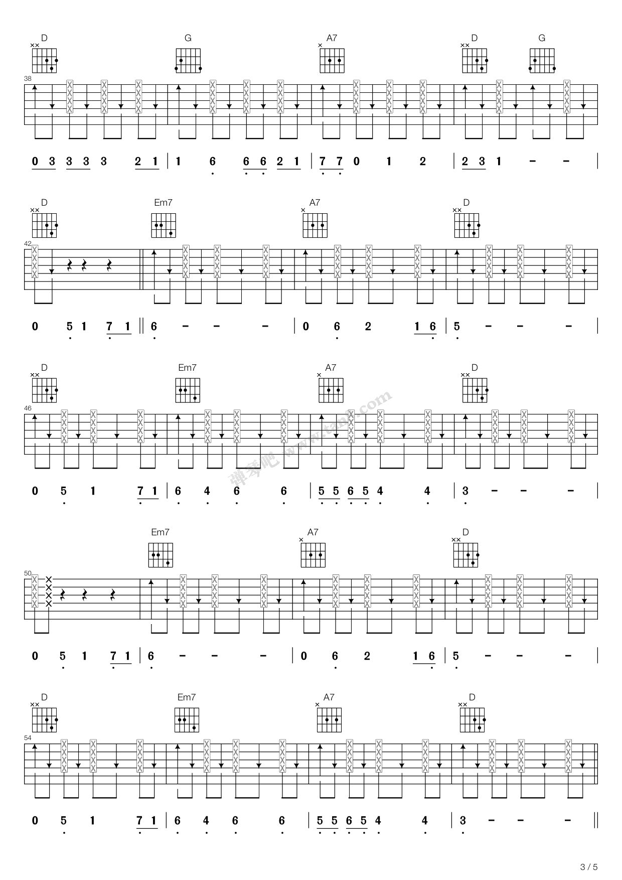 圣诞快乐feliznavidadd调吉他弹唱谱