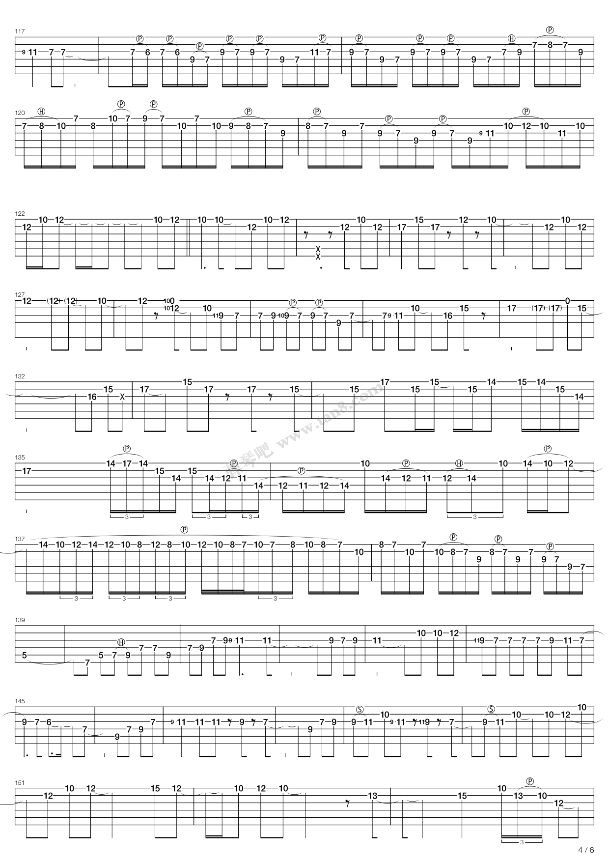 《on the way》,jack thammarat(六线谱 吉他谱吉他谱 第4页