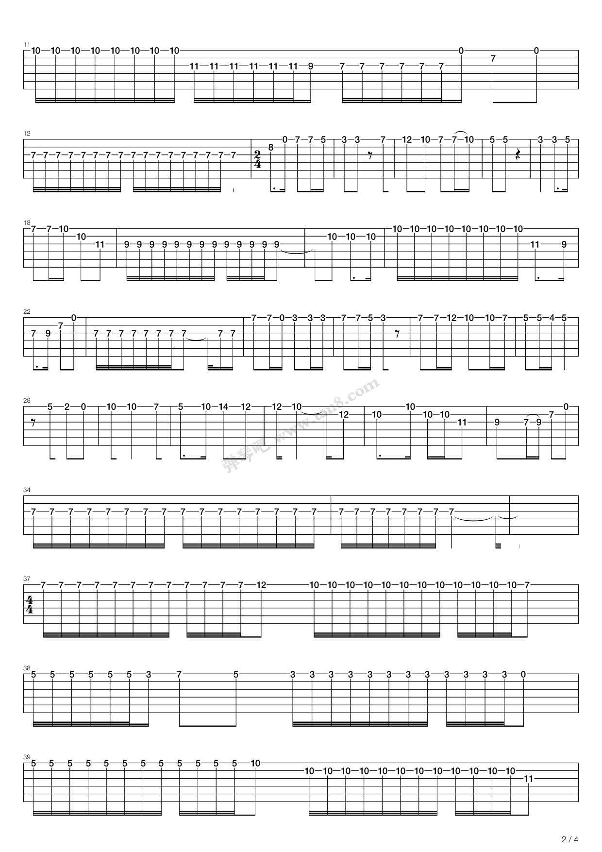 弹起我心爱的土琵琶五线谱预览1-钢琴谱文件（五线谱、双手简谱、数字谱、Midi、PDF）免费下载