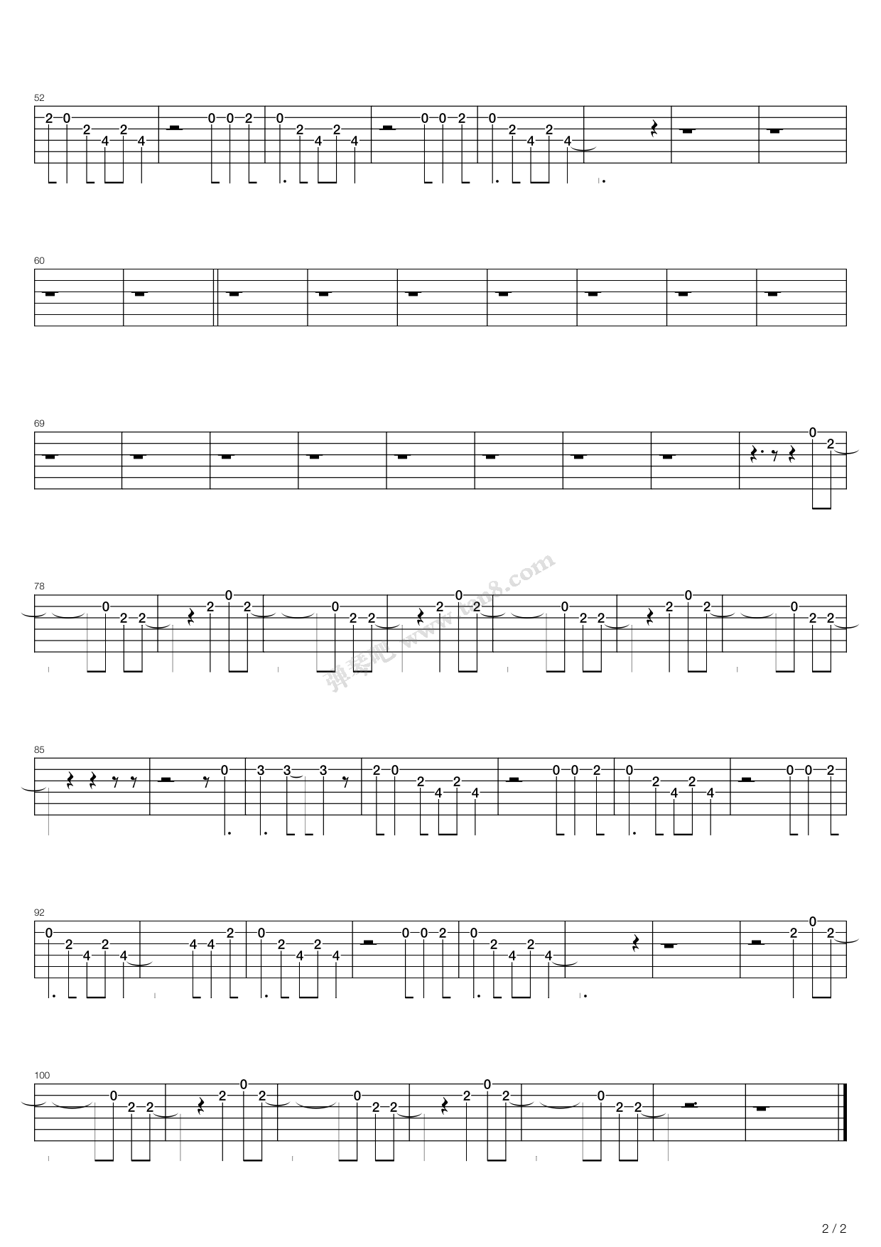 Come As You Are sheet music for bass (tablature) (bass guitar)
